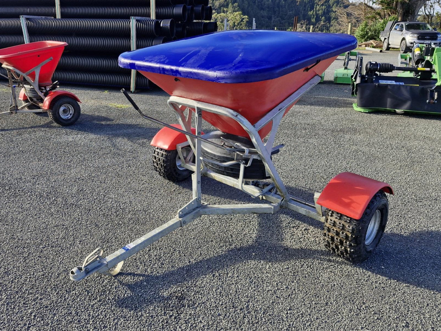 Used Walco ATV Fert Spreader – Wide Axle - Near NEW