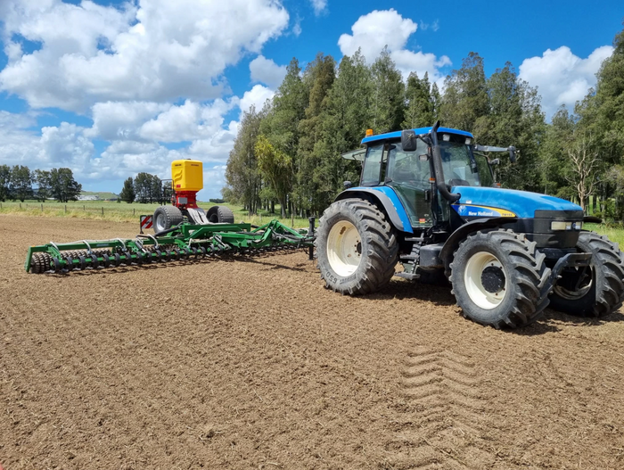 Sow and roll – one pass to re-grass.