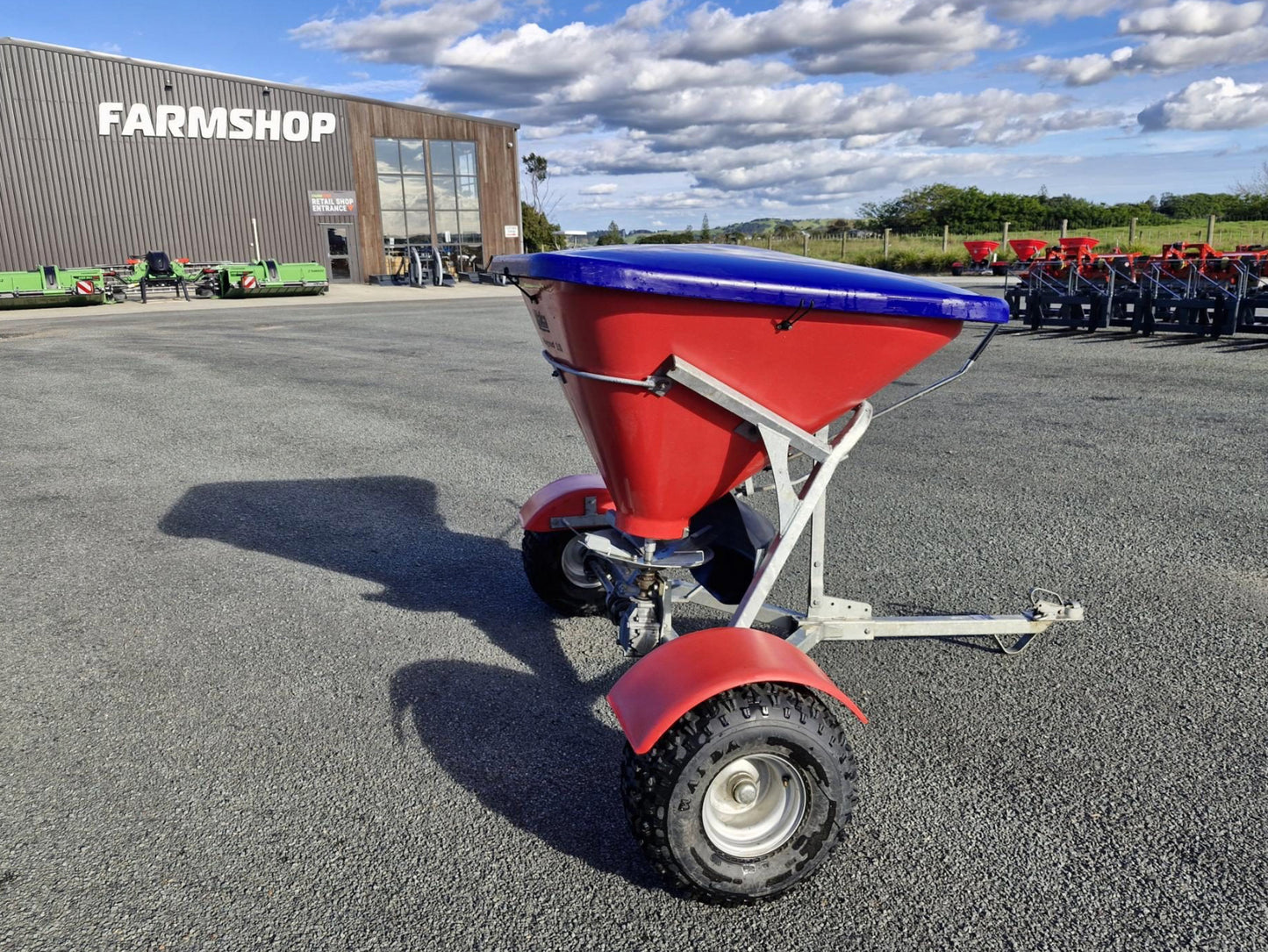 Used Walco ATV Fert Spreader – Wide Axle - Near NEW
