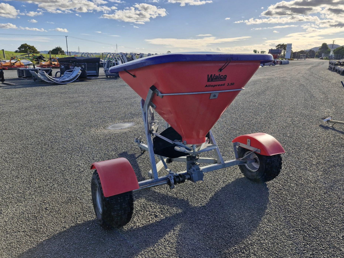 Used Walco ATV Fert Spreader – Wide Axle - Near NEW