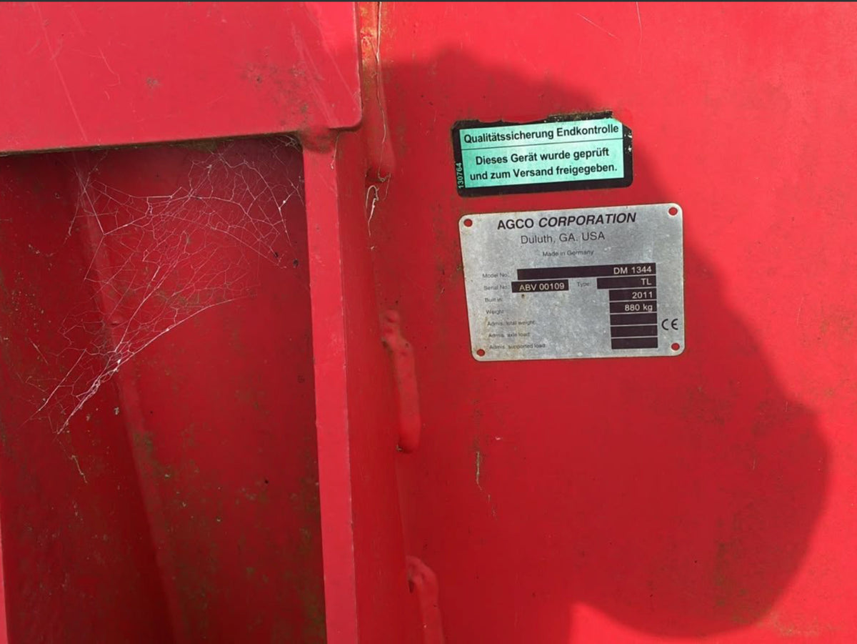 Used 2011 Massey Ferguson DM 1344 Disc Mower