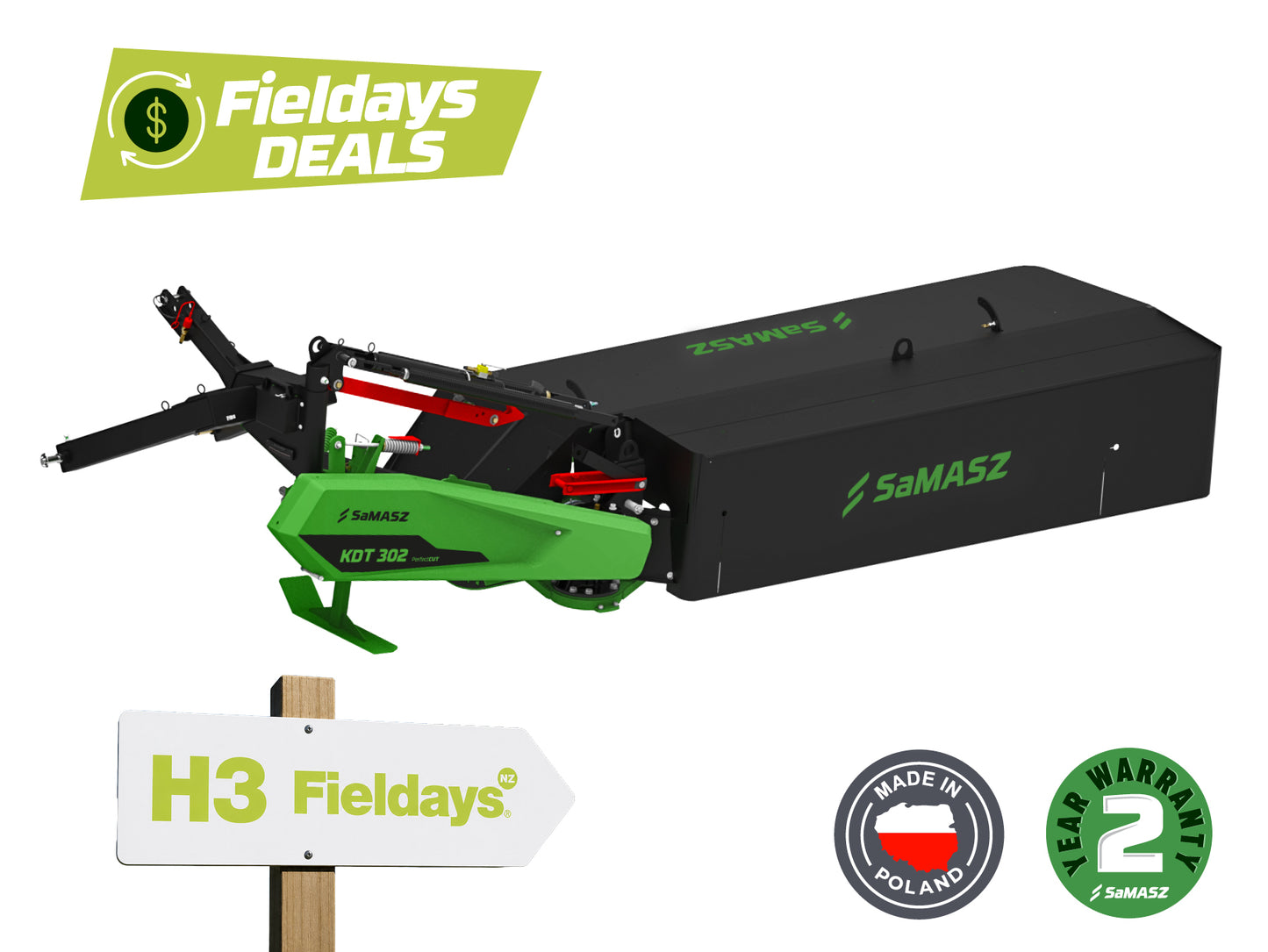 SaMASZ KDT 302 Belt Drive Mower