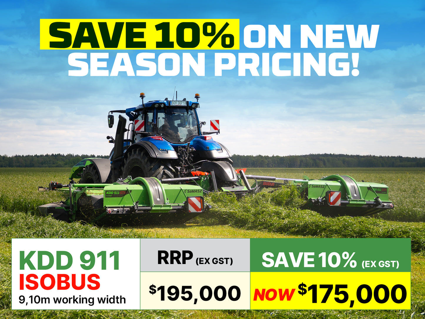 SaMASZ KDD 911 ISOBUS Mower - NEW