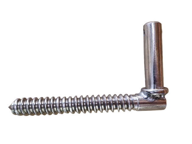 Gudgeon Screw Thru  - Stainless Steel